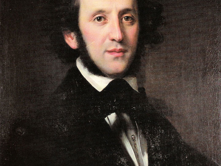 Felix Mendelssohn Bartholdys, 1846, Ölgemälde von Eduard Magnus (1799—1872), Staatsbibliothek zu Berlin