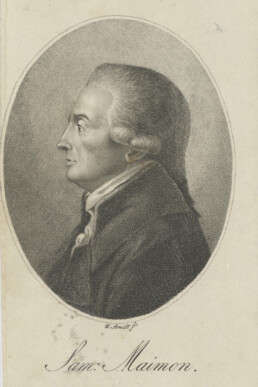 Bildnis Salomon Maimon, Radierung von Wilhelm Arndt (1767-1813), Universitätsbibliothek Leipzig, Porträtstichsammlung, Inventar-Nr. 31/47
